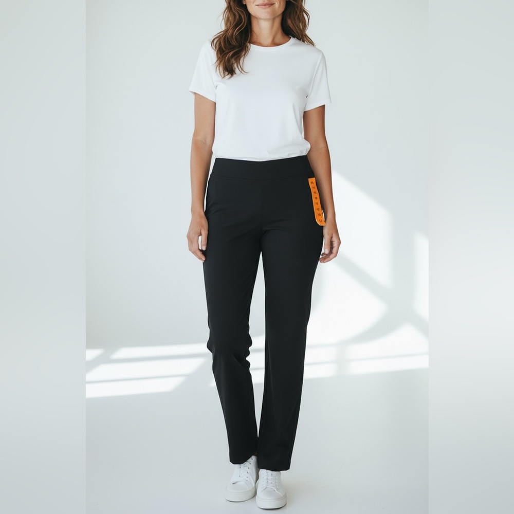 Eddie Bauer Horizon Straight Ankle Pants‎ Women’s 16 Black NWT